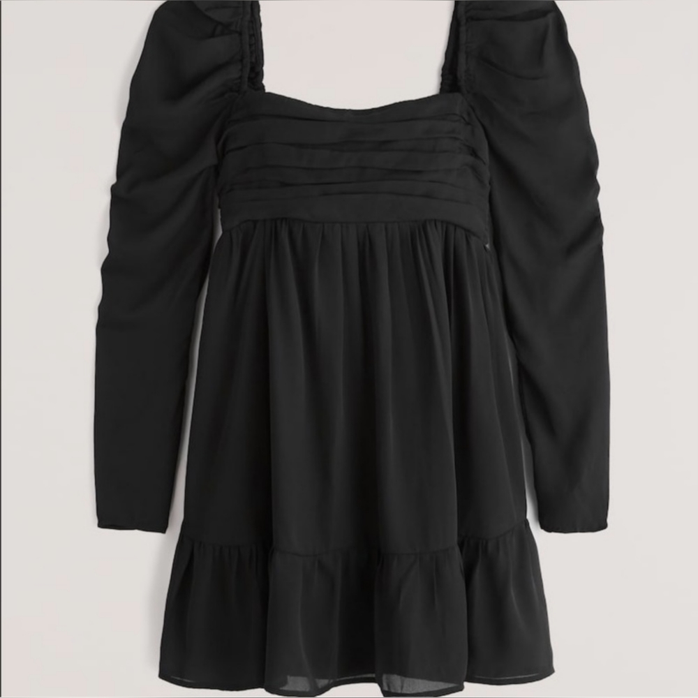 Abercrombie Long Sleeve Ruched Mini Dress